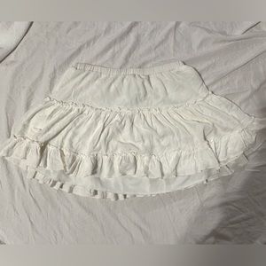 Princess Polly white mini skirt